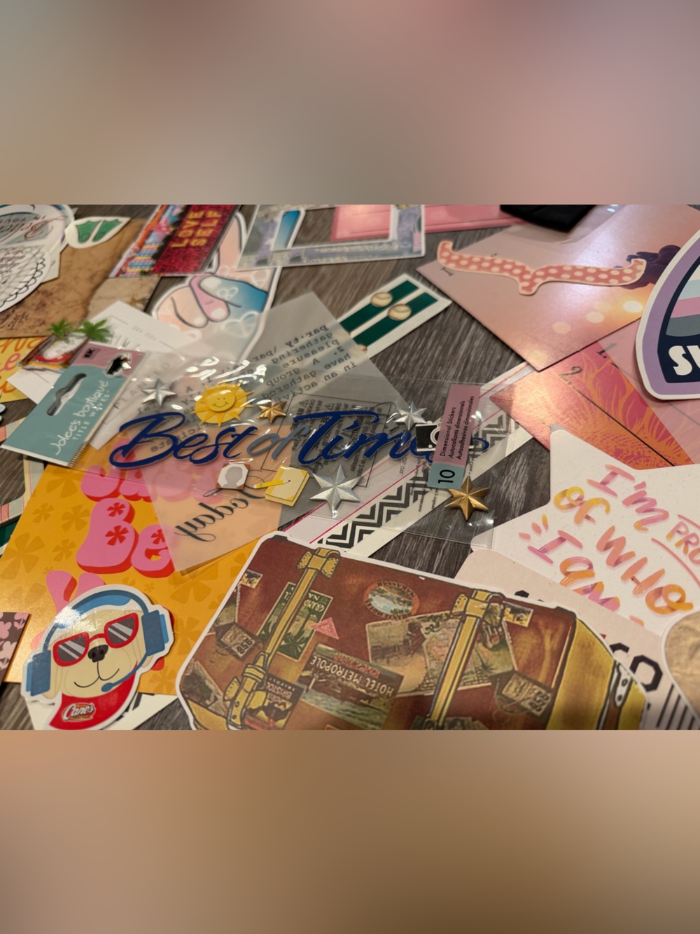 Sticker lot #7 - Decorative Stickers, journaling cards, rub-ons and - decals